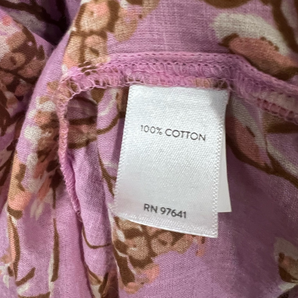 J.Jill Floral Button Up Women's Blouse - Picture 5 of 5